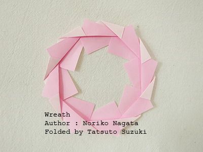 Origami Werath, Author : Noriko Sukida, Folded by Tatsuto Suzuki